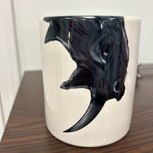 Black and White Rhino Art Mug